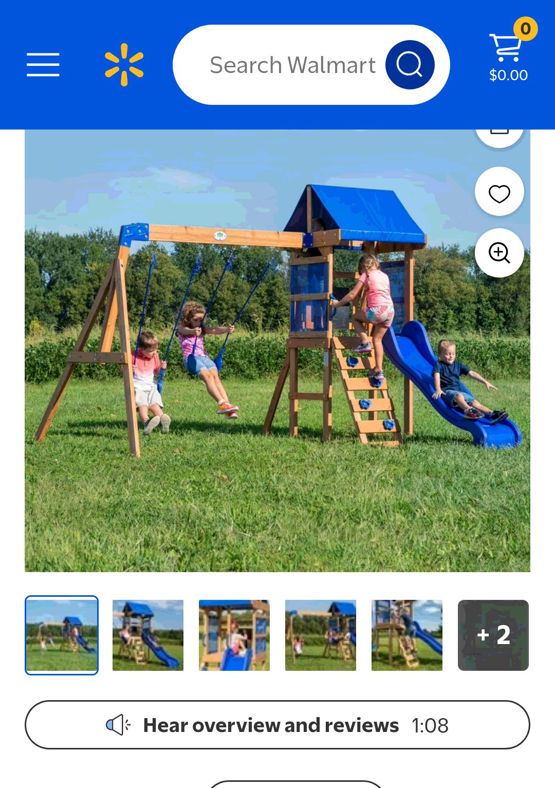 Backyard Discovery Aurora Wooden Cedar Swing Set - Walmart.com