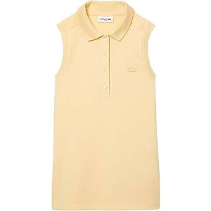 $12.94 Lacoste Women's Slim Fit L.12.D Sleeveless Stretch Polo Shirt, Cob, 44 at Amazon Women’s Clothing store