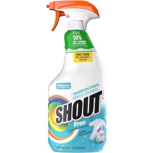 $2.59 Shout Free Laundry Stain Remover Spray, Active Enzyme Formula is Fragrance, Bleach, and Dye Free, Removes Everyday Stains including Baby Stains - 22oz Spray : Everything Else2.59