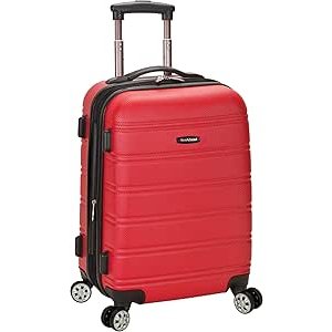 $39.00 Amazon.com | Rockland Melbourne Hardside Expandable Spinner Wheel Luggage, Carry-On 20", Red | Suitcases
