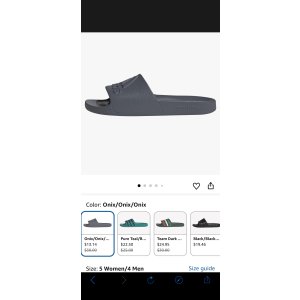 $13.14 Amazon.com | adidas unisex-adult Adilette Aqua Slides
