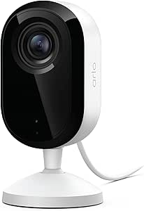 Amazon.com: Arlo Essential Indoor Security Camera 2K (3rd Gen, 2025 Release) - Wired Plug-in Power, Person Recognition, Animal Detection, 1-Month Trial of Secure Plan, Automated Privacy Shie