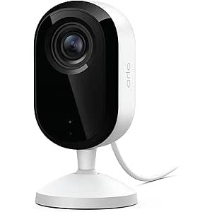 $29.00 Amazon.com: Arlo Essential Indoor Security Camera 2K (3rd Gen, 2025 Release) - Wired Plug-in Power, Person Recognition, Animal Detection, 1-Month Trial of Secure Plan, Automated Privacy Shie