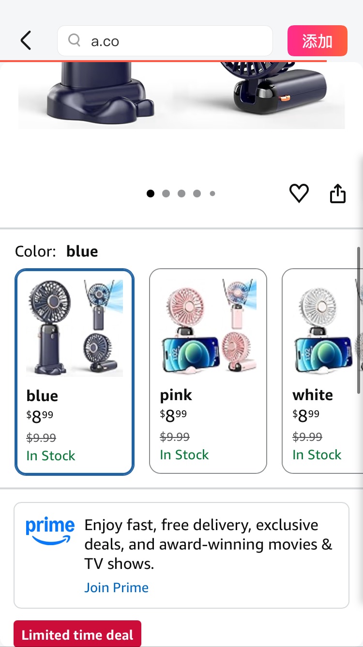 Amazon.com: Koonie Portable Handheld Fan, Battery Operated Fan with Base, 8 Hours, Digital Display, 5 Speeds, 90° Ajustable, Rechargeable Mini Fan for Outdoor Indoor : Home & Kitchen