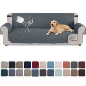 $24.69 SANMADROLA Waterproof Sofa Cover, Durable Furniture Protector for Pets and Kids, Dark Gray - Walmart.com