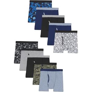 $16.98 Amazon.com: Hanes Boys And Toddler Underwear, Comfort Flex Comfortsoft Briefs, Multiple Packs Available Boxer, Multicolor - 10 Pack, Medium US: Clothing, Shoes & Jewelry