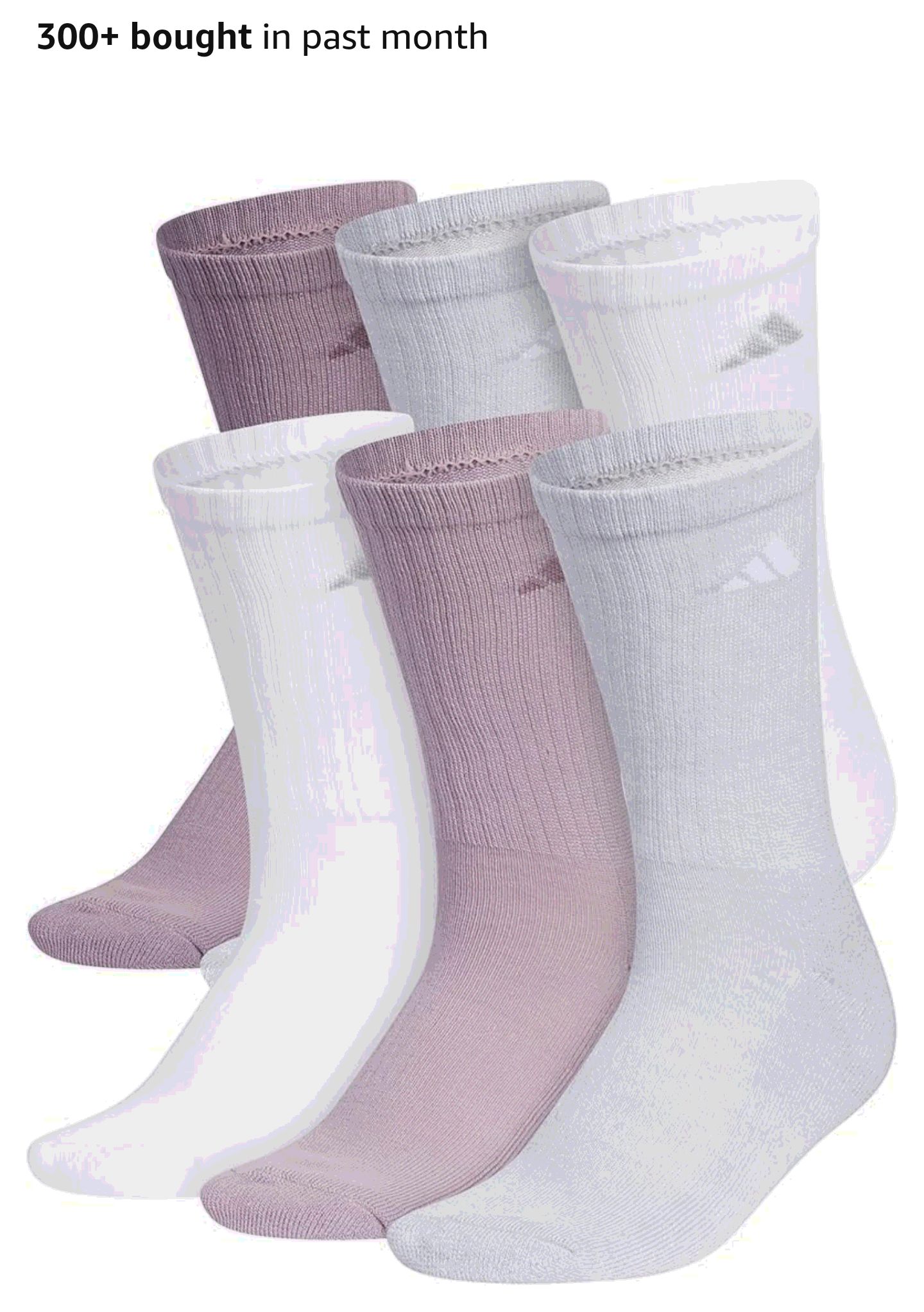 adidas Womens Athletic Cushioned Crew Socks (6 Pairs) Durable & Comfortable : Clothing, Shoes & Jewelry