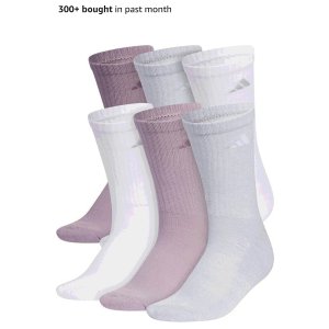$16.00 adidas Womens Athletic Cushioned Crew Socks (6 Pairs) Durable & Comfortable : Clothing, Shoes & Jewelry