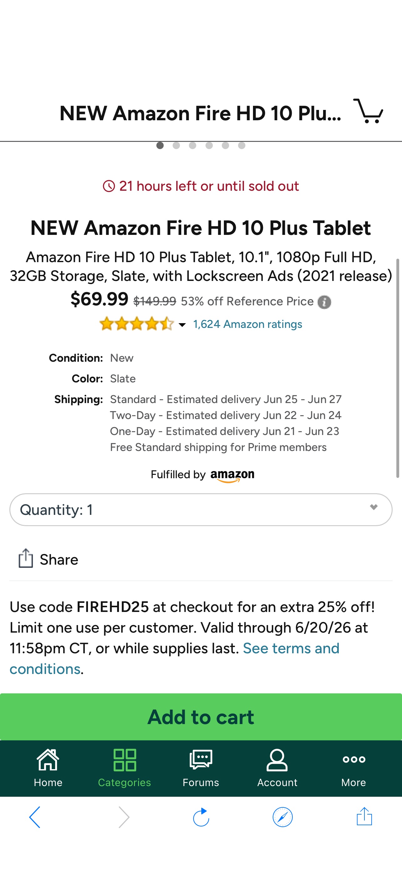 NEW Amazon Fire HD 10 Plus Tablet