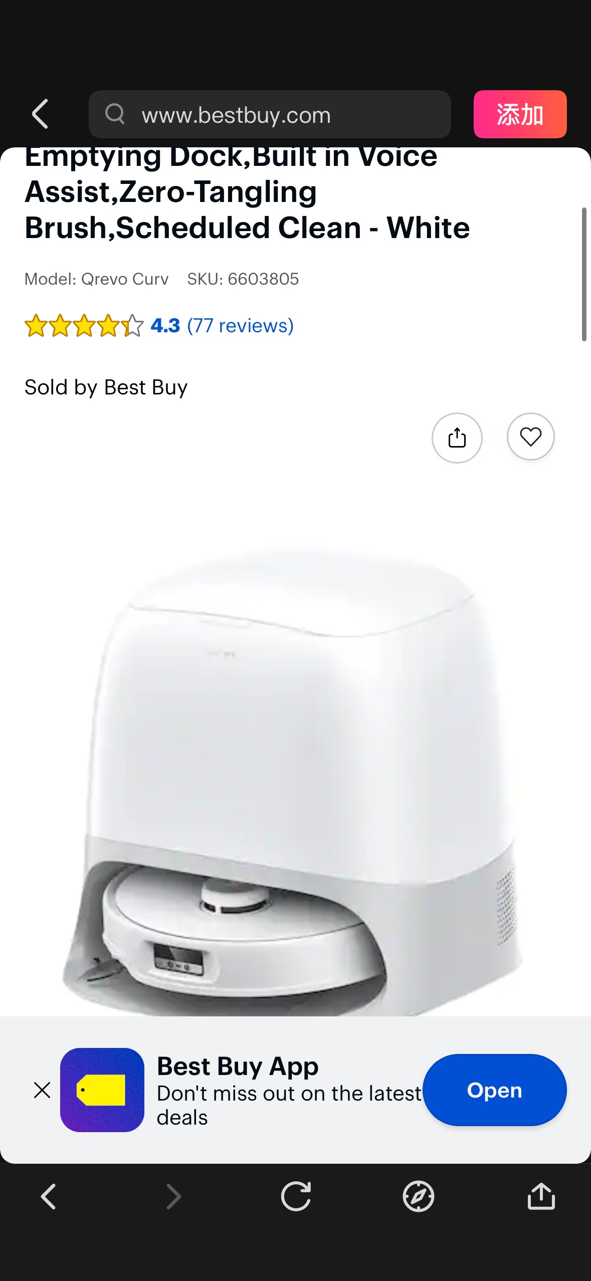Roborock Qrevo Curv Robot Vacuum & Mop w/Self Washing & Emptying Dock,Built in Voice Assist,Zero Tangling Brush,Scheduled Clean White Qrevo Curv - Best Buy