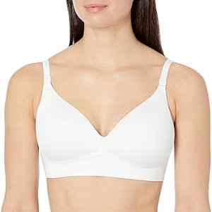 $6.97 Warner s womens Blissful Benefits Allover-smoothing Bliss Wireless Lightly Lined Convertible Comfort Rm1011w Bra, Classic White, 40C US at Amazon Women’s Clothing store