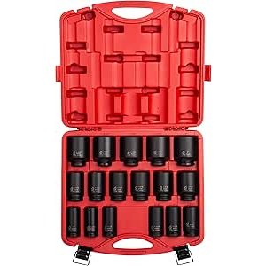 $327.34 SUNEX TOOLS 4685, 3/4 Inch Drive Deep Impact Socket Set, 17-Piece, SAE, 1"-2", Cr-Mo Steel, Radius Corner Design, Dual Size Markings, Heavy Duty Storage Case - Amazon.com