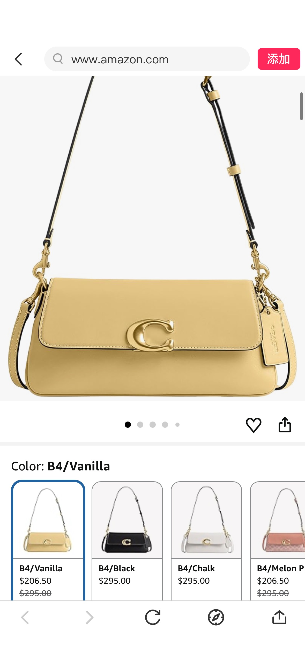 COACH Refined Calf Leather Jet Shoulder Bag: Handbags: Amazon.com
