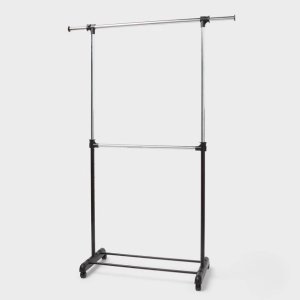 $22 Adjustable Double Rod Garment Rack - Brightroom™ : Target