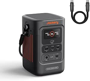 Amazon.com : Jackery Explorer 240D Power Bank (80,000mAh), LiFePO4 Battery 256Wh Portable Power Station, USB-C Cable Included,200W DC Output,1-Hour Fast Charging, Compact for Outdoor Camping
