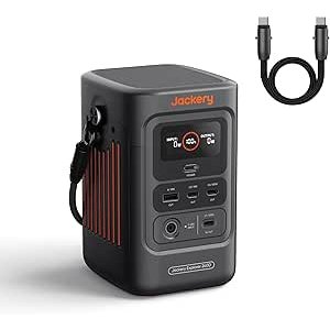 $129.00  Amazon.com : Jackery Explorer 240D Power Bank (80,000mAh), LiFePO4 Battery 256Wh Portable Power Station, USB-C Cable Included,200W DC Output,1-Hour Fast Charging, Compact for Outdoor Camping