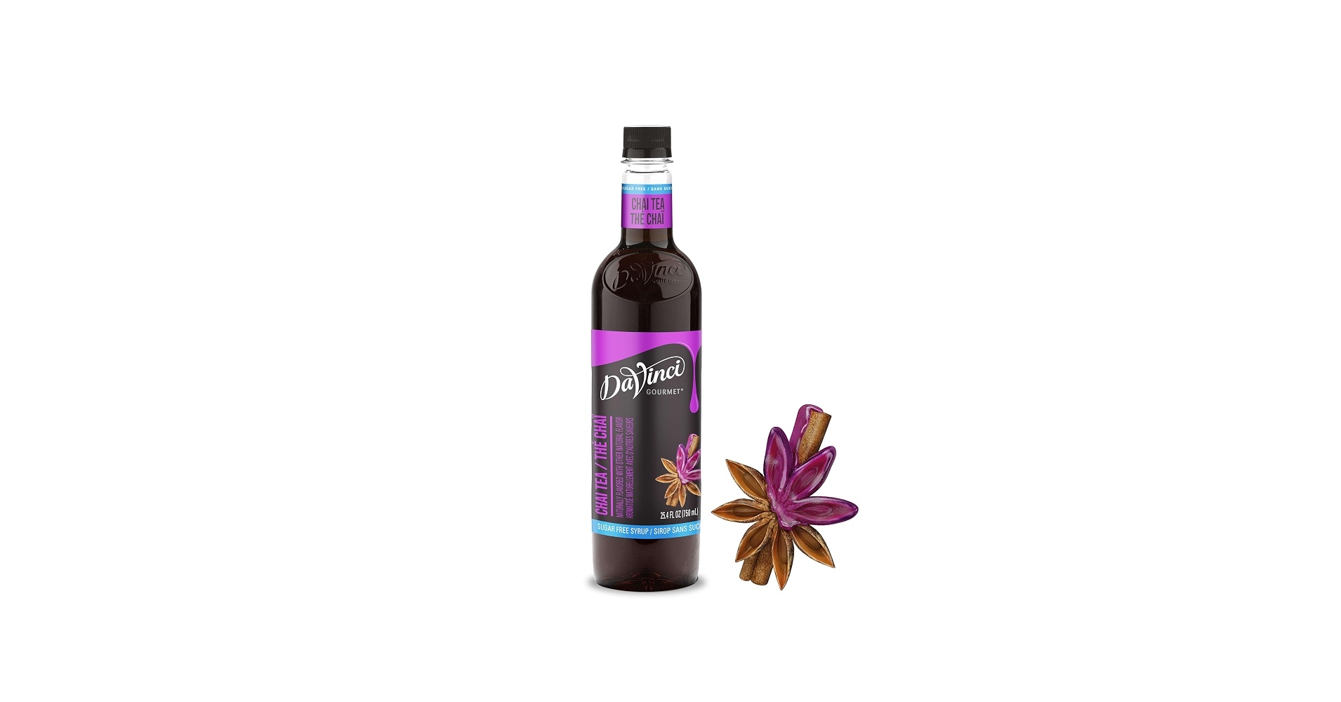 DaVinci Gourmet Sugar-Free Chai Tea Concentrate, 25.4 Fluid Ounces (Pack of 1)