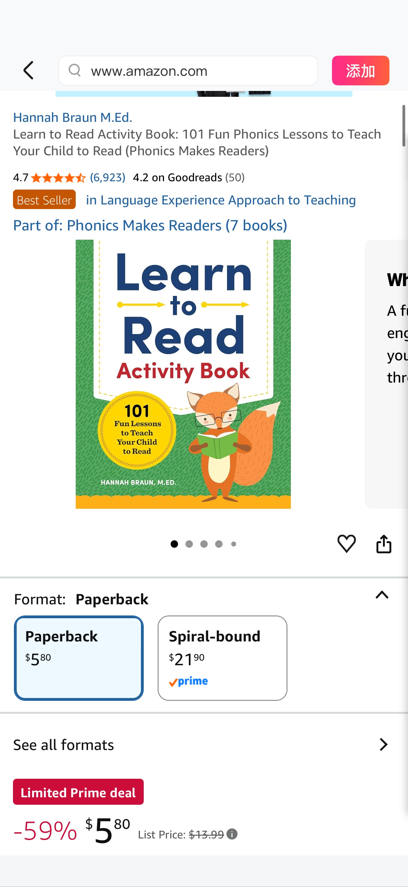 Amazon.com: Learn to Read Activity Book: 101 Fun Phonics Lessons to Teach Your Child to Read (Phonics Makes Readers): 9781939754523: Braun M.Ed., Hannah: Books 阅读练习册