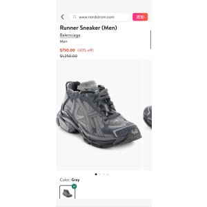 $750 Balenciaga Runner Sneaker (Men) | Nordstrom