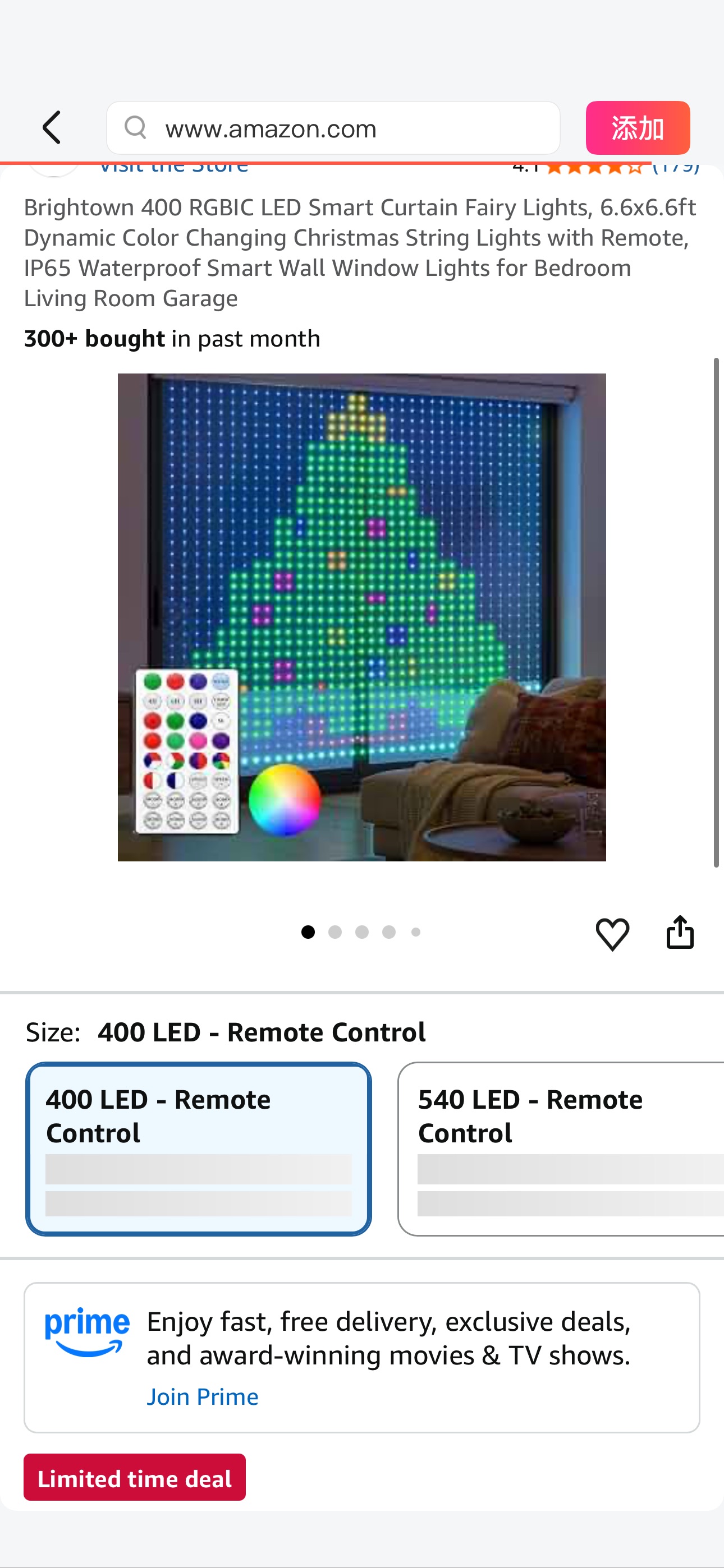Amazon.com: Brightown 400 RGBIC LED Smart Curtain Fairy Lights, 6.6x6.6ft Dynamic Color Changing Christmas String Lights with Remote, IP65 Waterproof Smart Wall Window Lights for Bedroom Living Room G