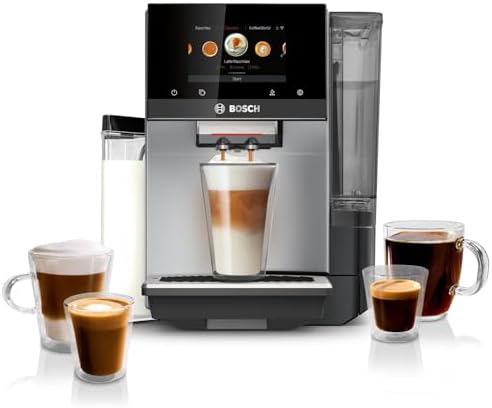 Amazon.com: Bosch Fully Automatic Coffee and Espresso Machine - 36 Drinks, Double Cup Barista Style Super Coffee Maker - Touchscreen, Large Bean Capacity - Easy Clean, Maintenance - Silver -