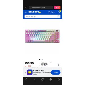 $98.99 MSI FORGE GK600 Gaming Keyboard Wired/Wireless Connectivity Bluetooth/RF Tenkeyless 2.40 GHz USB 2.0 Type C Violet - Best Buy