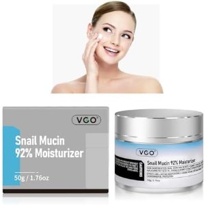 $14.90 Amazon.com: VGO Snail Mucin 92% Moisturizer Daily Face Moisturizer Hydrating Repair Face Gel Cream for Dry & Sensitive Skin, All Skin Types 50g / 1.76oz : Beauty & Personal Care