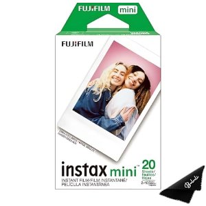 $26.60 Amazon.com : Fujifilm Instax Mini Film - Twin Pack 20 EXP Total, ISO 800, Compatible with Instax Mini Evo, 12, 11, 9 Models, Includes Balveli Premium Microfiber Cleaning Cloth (点击订阅)