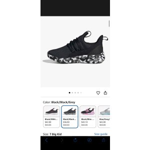 $36.08 Amazon.com | adidas Unisex-Kids Lite Racer Adapt 7.0