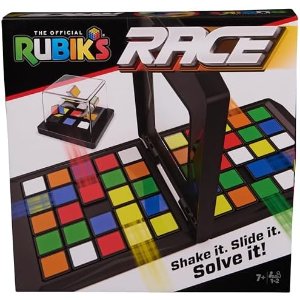 $11.60 Amazon.com: Rubik’s Cube, Rubik's Race, Classic Fast-Paced Puzzle Strategy Sequence Board Game, Problem-Solving Brain Teaser, Color-Matching Game, 2 Players, Packaging May Vary, for Adu