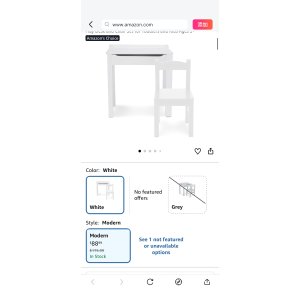 $78.99 Amazon.com: Melissa & Doug Wooden Child s Lift-Top Desk & Chair - White Play Desk and Chair Set for Toddlers and Kids Ages 3+ : Home & Kitchen