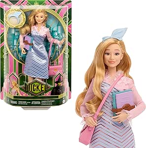 Amazon.com: Mattel Universal Wicked Glinda Fashion Doll &amp; Accessories with Styled Blonde Hair, Posability &amp; Removable School Uniform Look : Toys &amp; Games
