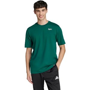$9.43 Adidas Men s Lounge Still Life Bowl Sportswear T-Shirt, Collegiate Green, Large : Clothing, Shoes & Jewelry