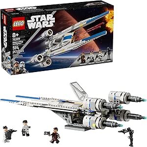 $55.99 Amazon.com: LEGO Star Wars Rebel U-Wing Starfighter Building Set - Includes Cassian Andor, Dedra Meero and K-2SO - Model Action Toy - Birthday Gift Idea for Boys, Girls, Kids, Ages 8+ - 7539