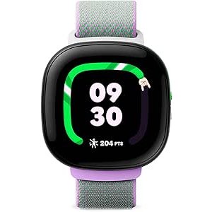 $99.95 Amazon.com: Fitbit Google Ace LTE - Kids Smartwatch with Call, Message, GPS, and Activity-Based Games, Ace Pass Data Plan Required - Spicy - Moovin : Baby