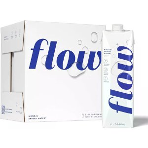 $10.54 Flow Alkaline Spring Water, 100% Naturally Alkaline,1L (Pack of 6) : Grocery & Gourmet Food