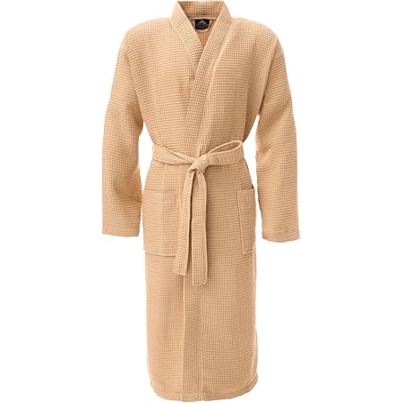 Amazon.com: Amazon Essentials Men's Lightweight Cotton Waffle Bathrobe (Available in Big & Tall), Light Camel, X-Small : Clothing, Shoes & Jewelry