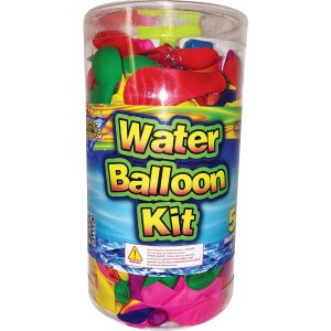 $9.40 Amazon.com: Water Sports Water Balloons Refill Kit 500 ct- Biodegradable Water Balloons with Water Balloon Hose Adapter for Quick Fill, Assorted, One Size