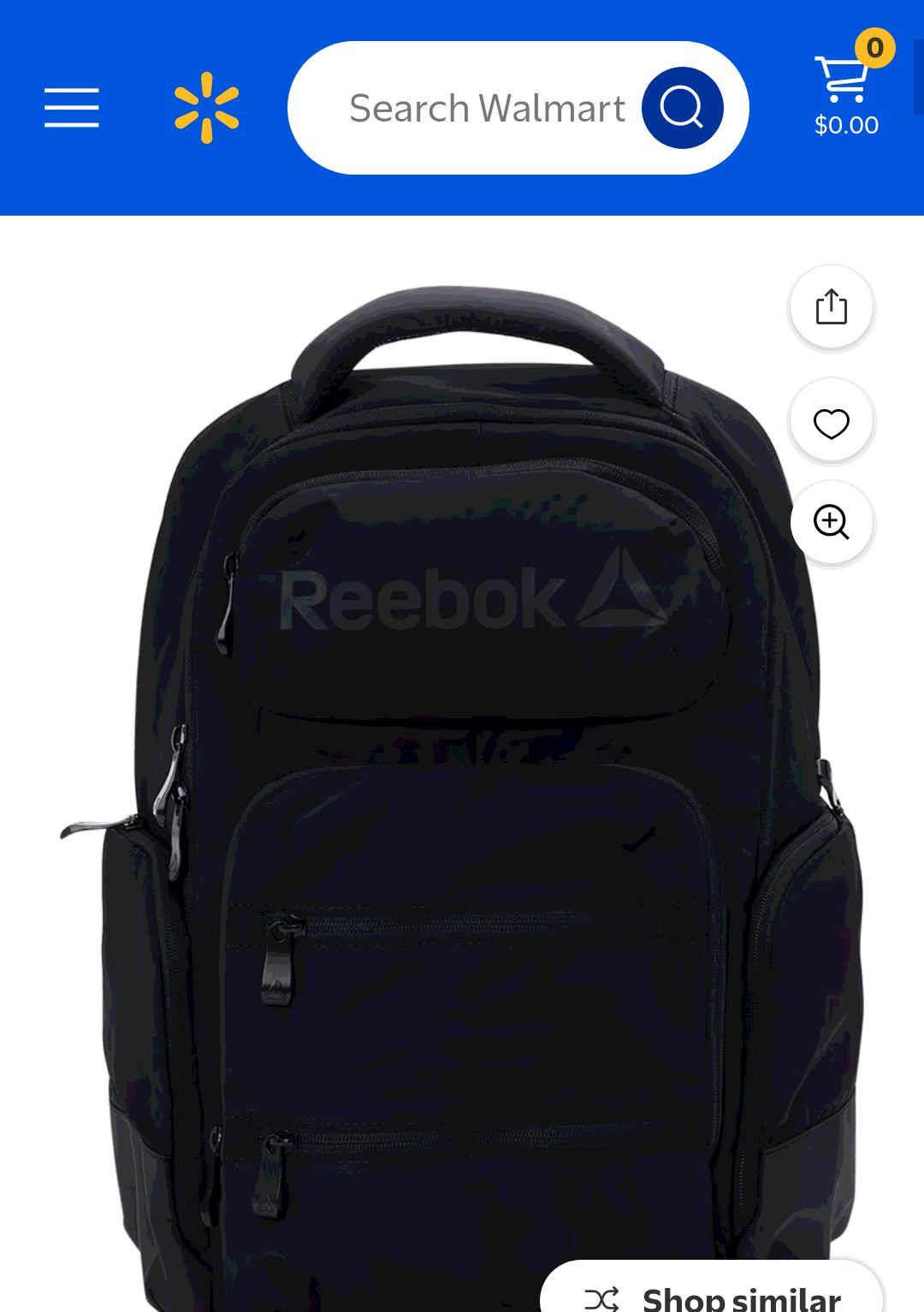 Reebok Unisex Adult Winter 16" Laptop Backpack, Black - Walmart.com
