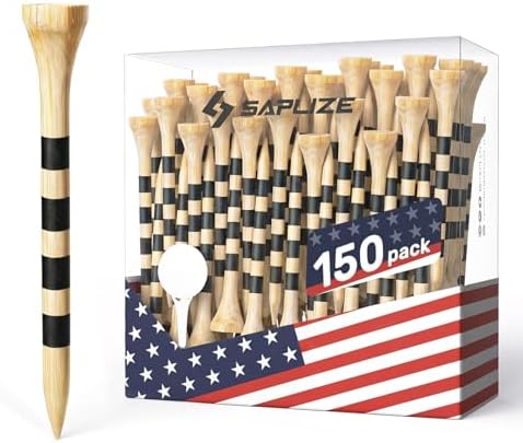 Amazon.com : SAPLIZE 150pcs Bamboo Golf Tees, Stable and Reliable Golf Tees, 3 1/4'' : Sports &amp; Outdoors