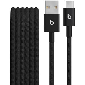 $5.00 Amazon.com: Beats USB-A to USB-C Woven Cable Fast Charging Durable and Tangle-Free Design Compatible Charger for Apple & Android Devices (1.5 m, 5 ft) - Bolt Black : Electronics