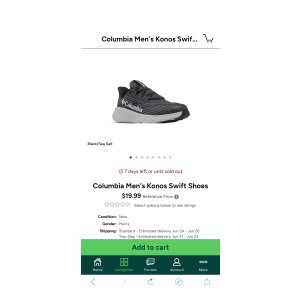 $19.99 Columbia Men s Konos Swift Shoes
