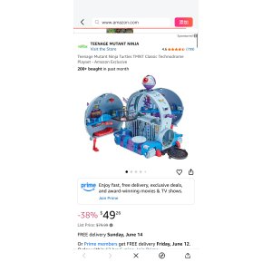 $49.26 Amazon.com: Teenage Mutant Ninja Turtles TMNT Classic Technodrome Playset - Amazon Exclusive : Toys & Games