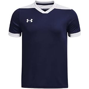$9.25 Amazon.com: Under Armour Boys' Maquina 3.0 Jersey, (410) Midnight Navy / / White, Youth X-Small : Clothing, Shoes & Jewelry