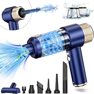 Amazon.com - JONYJ Handheld Car Vacuum Cleaner, 16000PA Hand Held Vacuum Portable Cordless, 2 in 1 Air Duster and Vacuum Cleaner with LED Light, Multi-Nozzles, 120W High Power Mini Vacuum fo