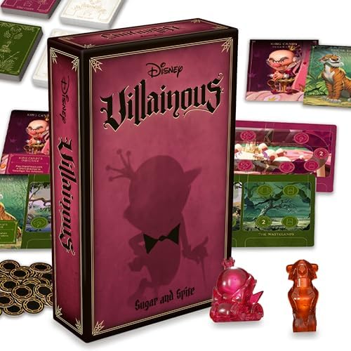 Amazon.com: Ravensburger Disney Villainous - Sugar &amp; Spite Strategy Board Game - Compatible with Other Villainous Games - with King Candy or Shere Khan - 2019 Toy of The Year Award Winni