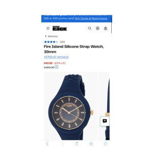 $49.98 Fire Island Silicone Strap Watch, 39mm (Men) | Nordstromrack