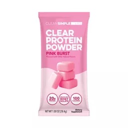 Clean Simple Eats Clear Protein Powder Pink Burst - 1.00oz/1 Stick : Target