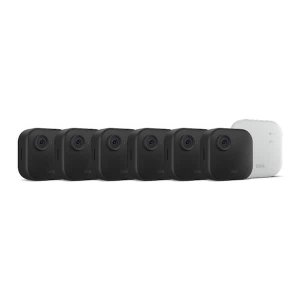 $146.99 Blink Outdoor 4 XR-Wireless Battery Operated Outdoor Security Camera System with 6-Cameras and Included Sync Module XR, Black B0DV4XM4P4 - The Home Depot