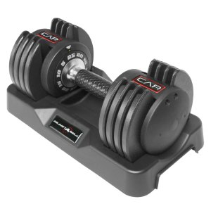 $68.00 CAP Barbell 5-in-1, 25lb ADJUSTABELL® Dumbbell, (5 10 15 20 25 lb) in 5lb Increments - Walmart.com